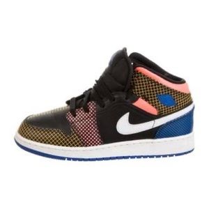 Air Jordan 1 Mid multi grid pattern